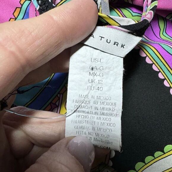 Trina Turk Garden Bloom Tunic Swim Cover Caftan Size Large Dress - Picture 8 of 9